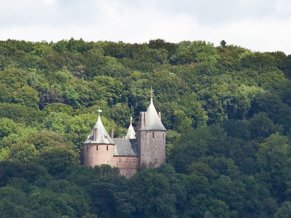 Castell Coch fairytale castle in Wales